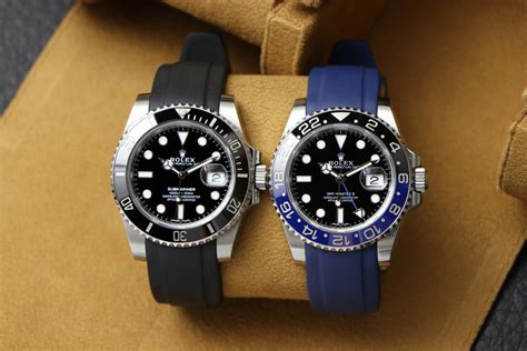 black rubber strap rolex|official Rolex rubber strap.